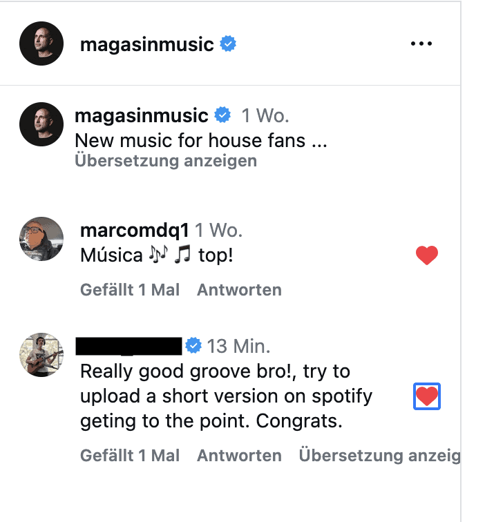 Spotify Short Comment